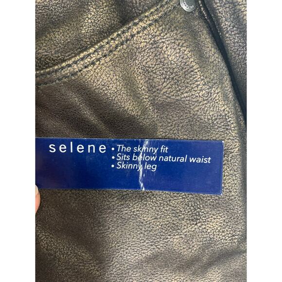 Women’s Bandolino Skinny Fit Leggings “Selene” Charcol Gold size 8 - NEW!!65 - Picture 2 of 6